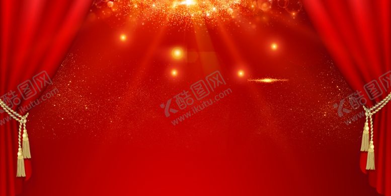 编号：12608906280230027283【酷图网】源文件下载-红色颁奖晚会年会企业背景素材