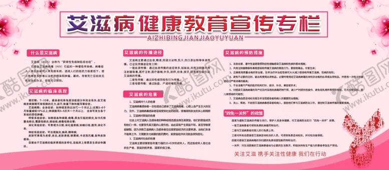 编号：13747604180111101569【酷图网】源文件下载-艾滋病预防展板