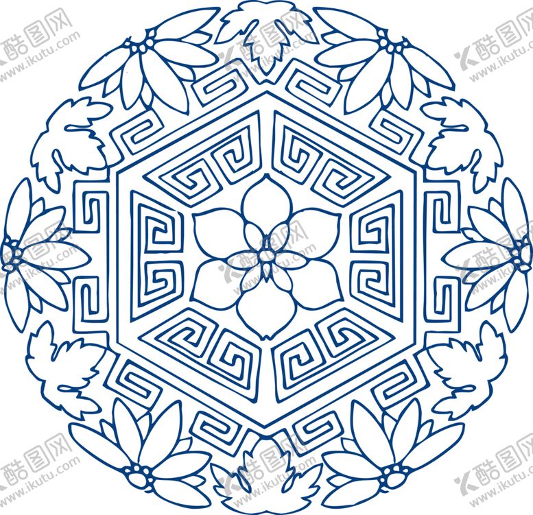 编号：72956704301243272031【酷图网】源文件下载-青花瓷图案