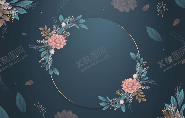 编号：71205610301928112285【酷图网】源文件下载-花朵贺卡精致手绘