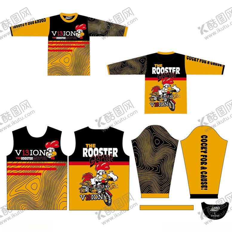 编号：37438904041414039473【酷图网】源文件下载-摩托车队骑行服饰套装展示