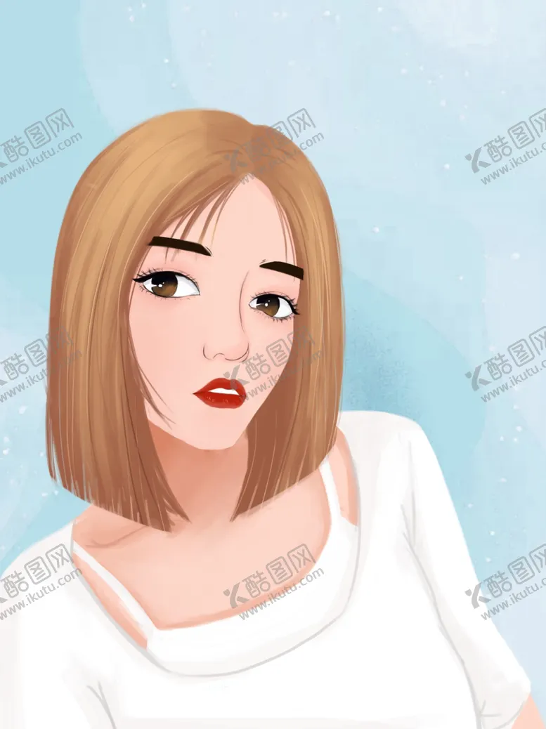 编号：79074107010557381664【酷图网】源文件下载-女孩插画背景素材