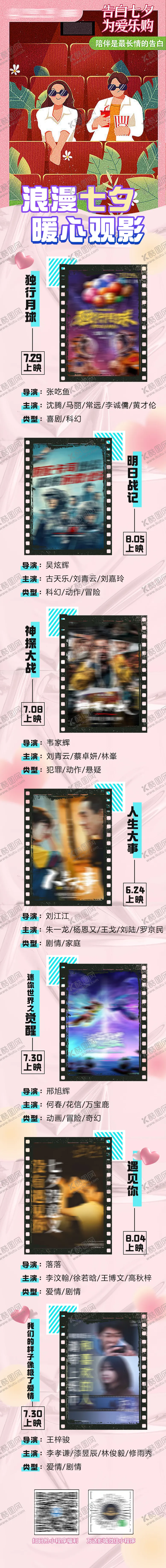 编号：90842211210316335087【酷图网】源文件下载-七夕电影长图
