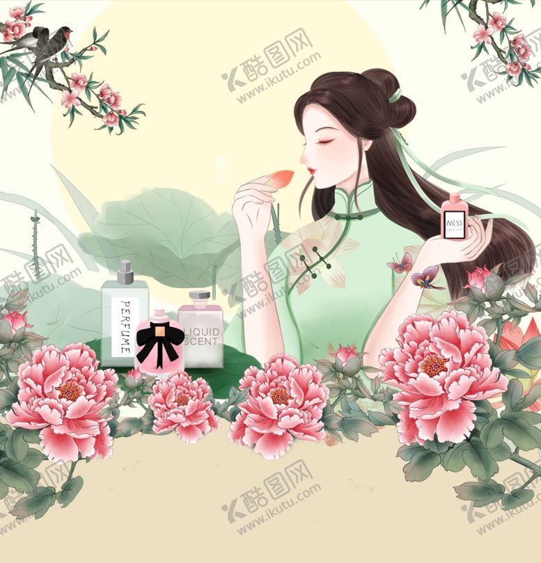 编号：46837807121507105682【酷图网】源文件下载-古典女子