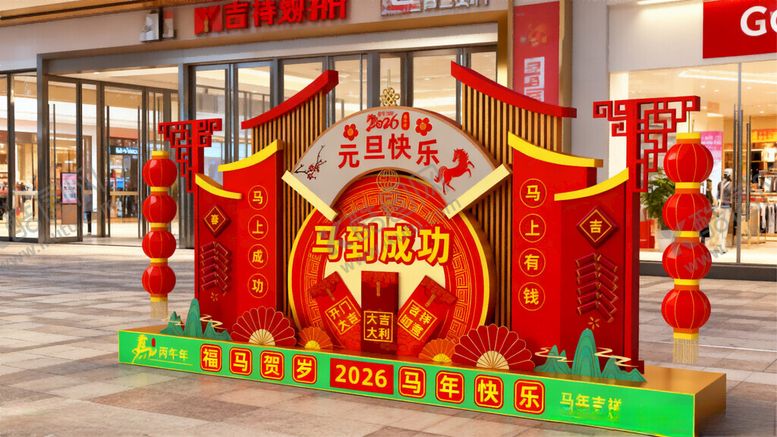 编号：63132304011518024478【酷图网】源文件下载-马年美陈