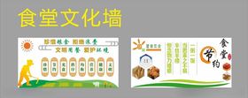 食堂文化墙展示