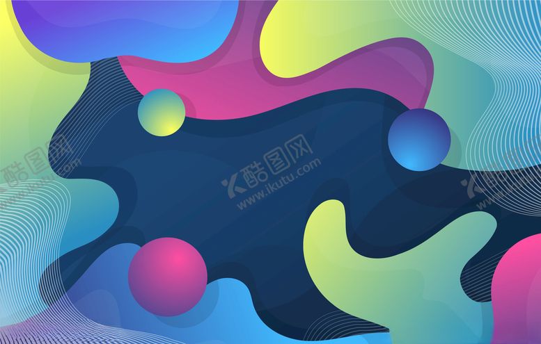 编号：72820210220832115641【酷图网】源文件下载-波浪多彩抽象背景