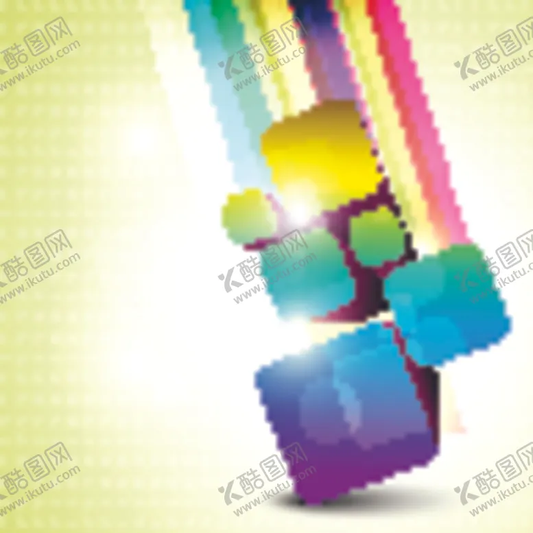 编号：74891507011219408503【酷图网】源文件下载-3d动感几何体梦幻背景