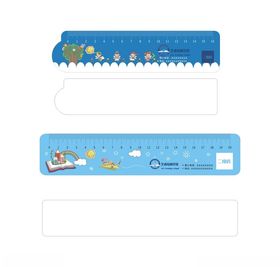 卡通图案塑料直尺刻度尺学生尺