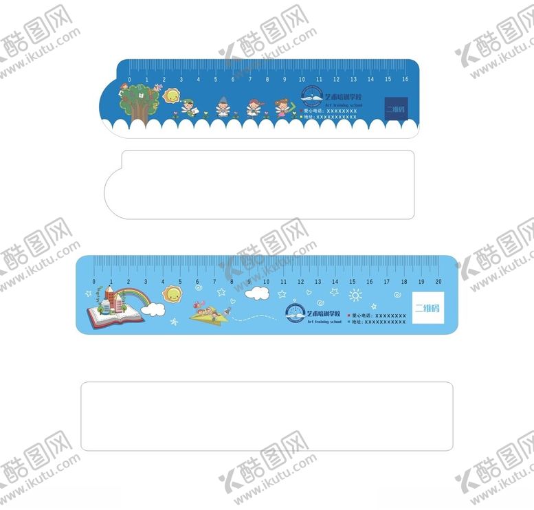 编号：21821304012108225824【酷图网】源文件下载-卡通图案塑料直尺刻度尺学生尺