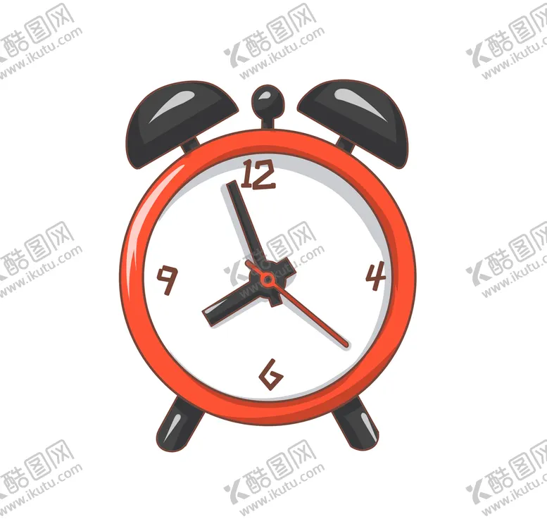 编号：91605409132150291538【酷图网】源文件下载-闹钟手绘素材卡通插画图标儿童教育
