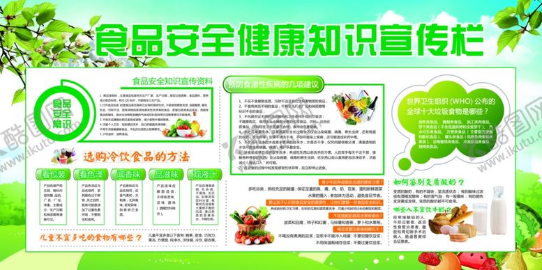 编号：85726604190311326054【酷图网】源文件下载-食品安全宣传栏