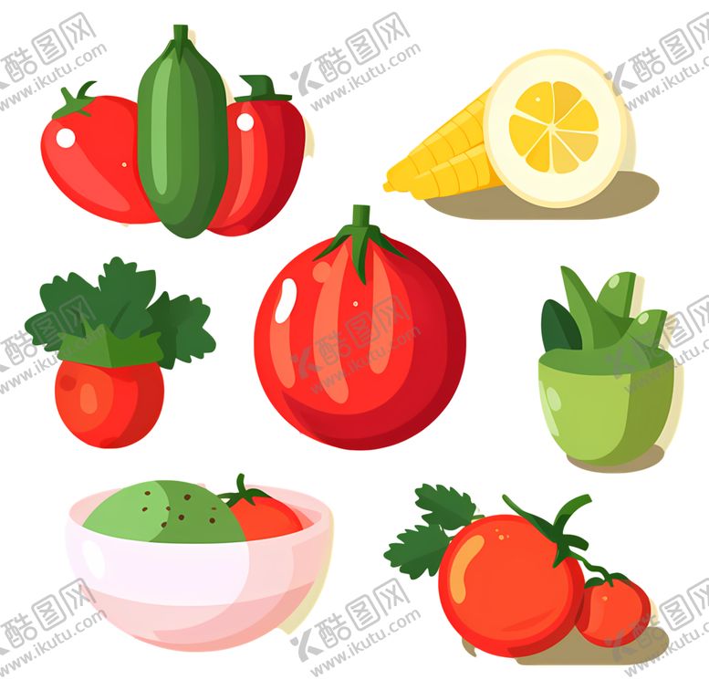 编号：40402301240027031373【酷图网】源文件下载-蔬菜水果合集
