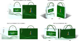 绿色精美手提购物袋展示