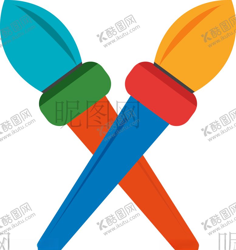 编号：76619109251703195542【酷图网】源文件下载-画笔UI标识标志