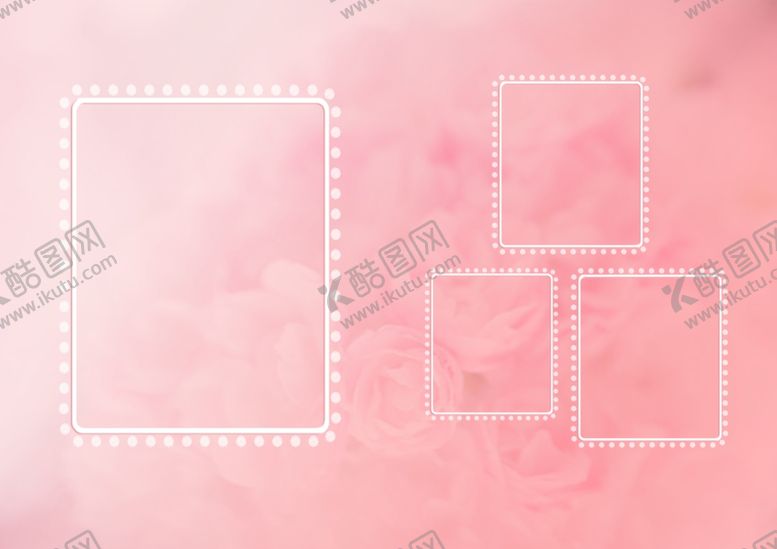 编号：20875809270213513625【酷图网】源文件下载-相框相册版式粉色底色边框