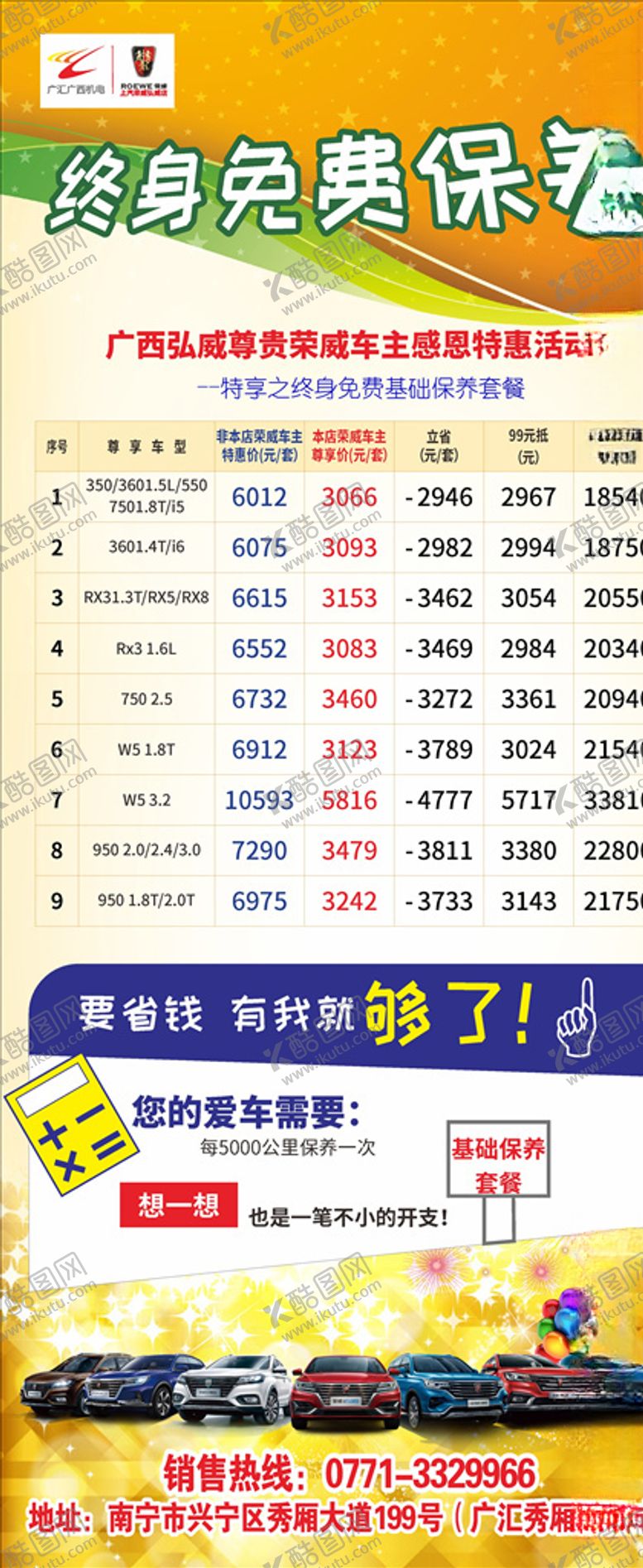 编号：89663409270957369993【酷图网】源文件下载-汽车保养展架