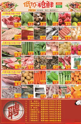 超市生鲜DM单