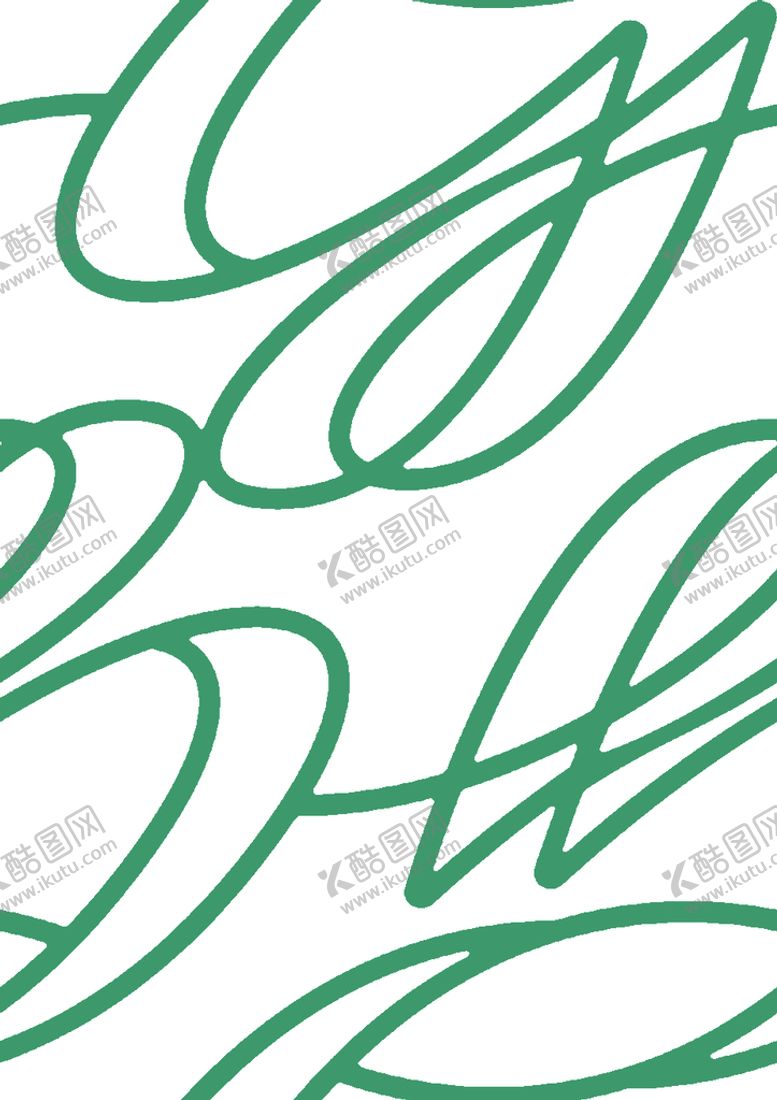 编号：96207810041148222913【酷图网】源文件下载-绿色线条字母