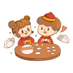 2022虎年新春喜庆包饺子