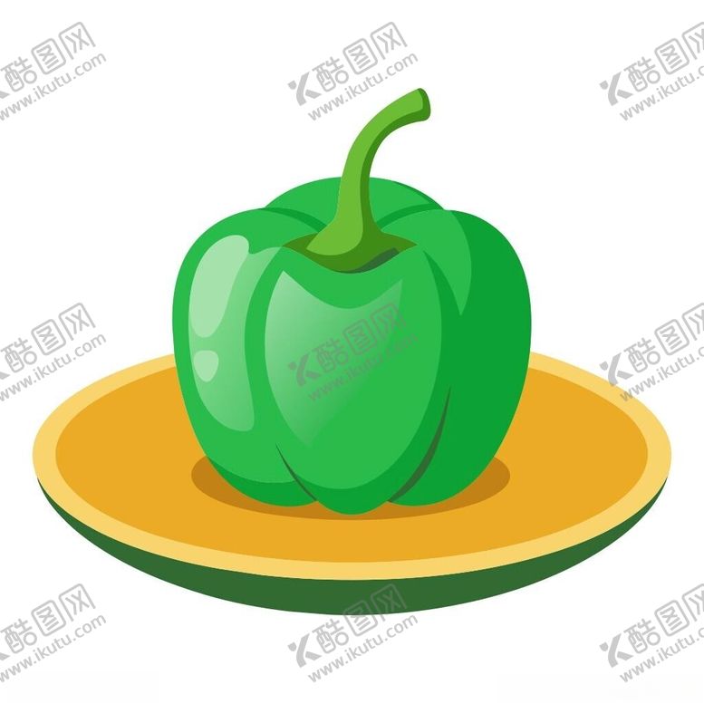 编号：56250002211649034712【酷图网】源文件下载-盘子里的青椒
