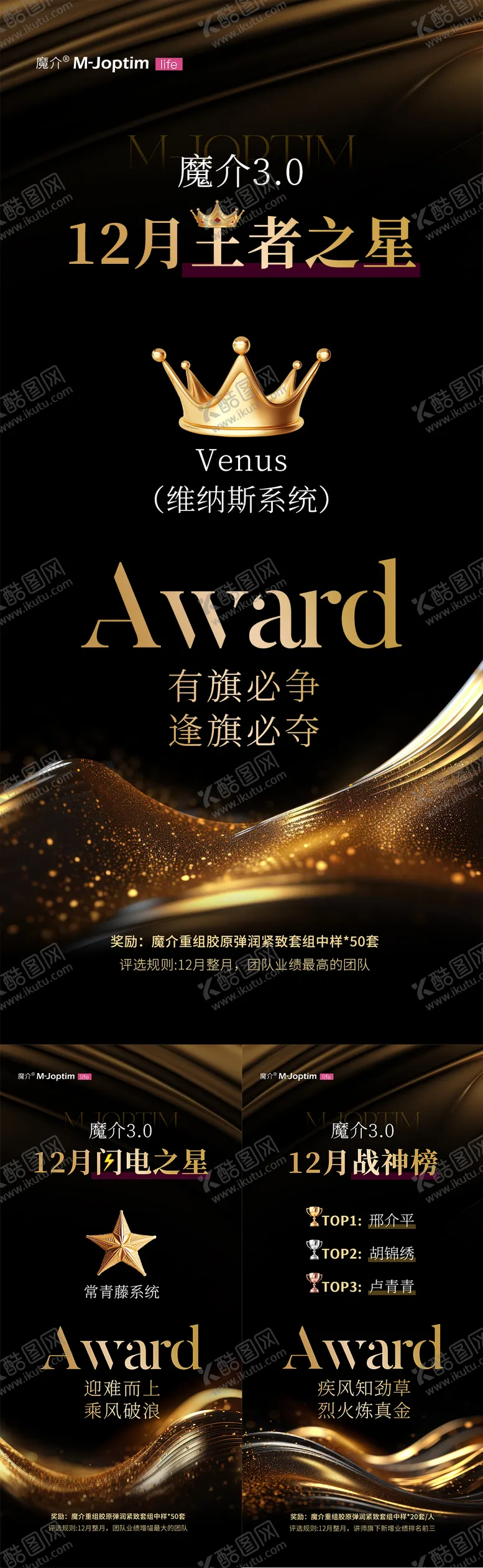 编号：52283104032018465021【酷图网】源文件下载-美业排名黑金系列海报