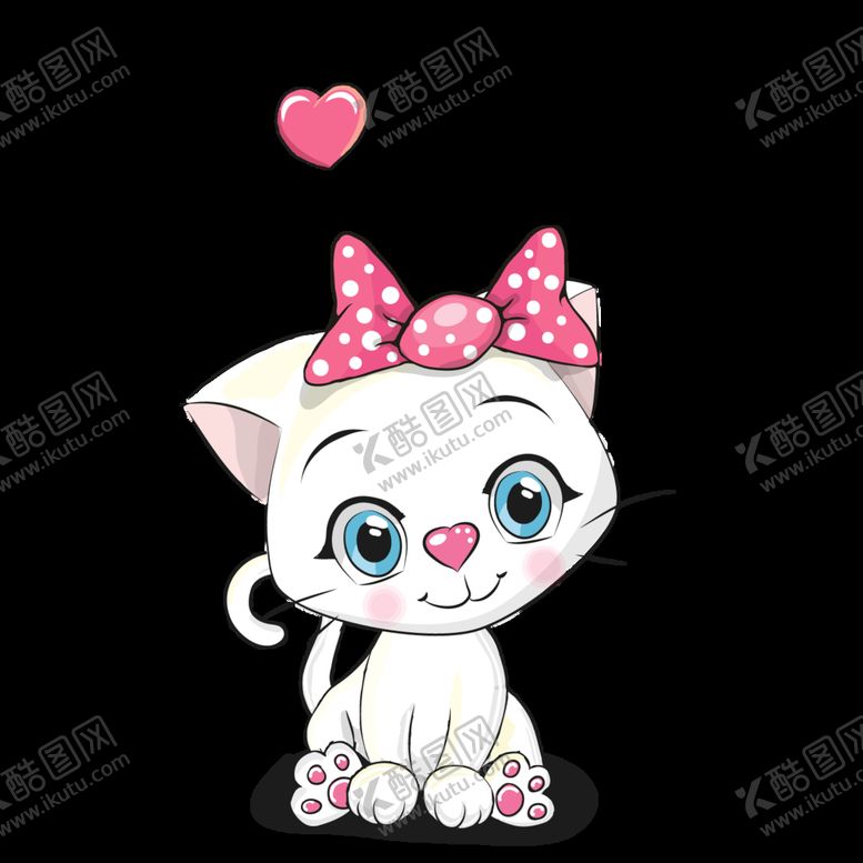 编号：23287210240005046925【酷图网】源文件下载-手绘卡通猫图片