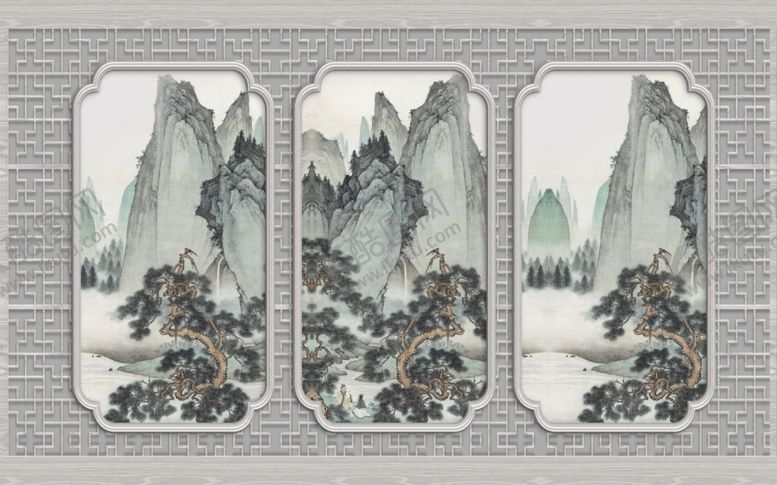 编号：30206209210455546409【酷图网】源文件下载-背景墙装饰画