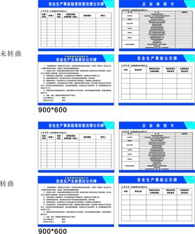 企业安全生产隐患公示警示牌