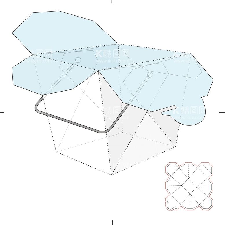 编号：60042810170140498346【酷图网】源文件下载-包装盒刀模