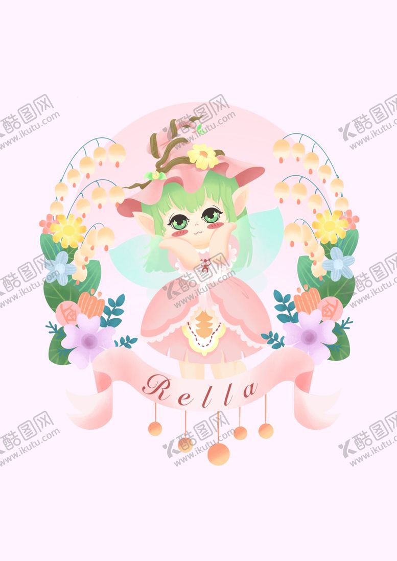 编号：38309309191111433335【酷图网】源文件下载-小仙子插画
