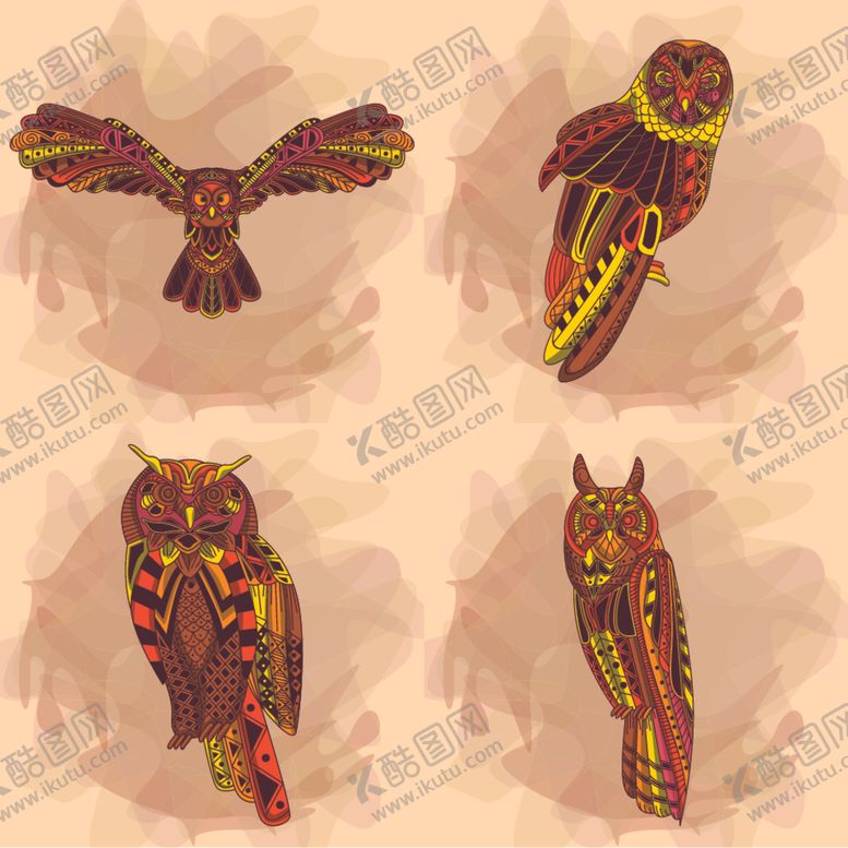 编号：20473509150304301866【酷图网】源文件下载-抽象动物