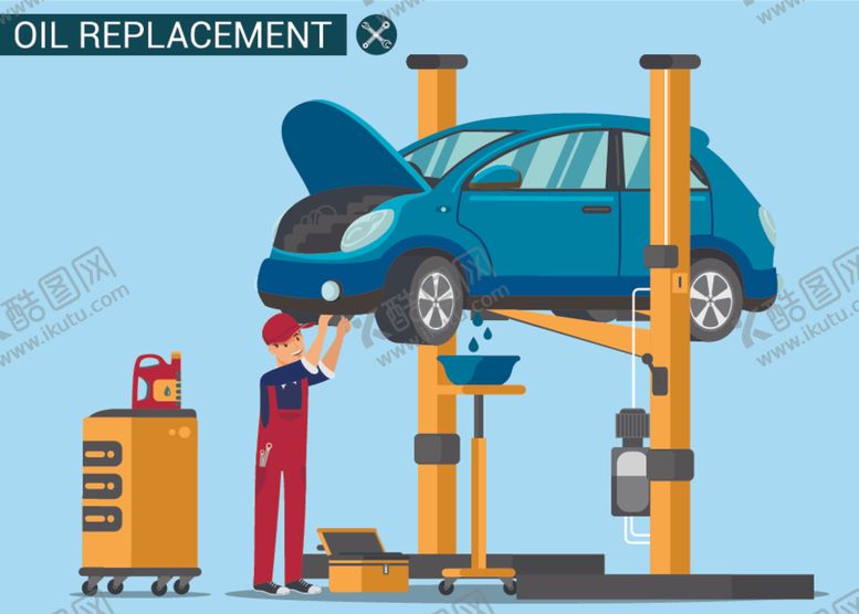 编号：68605809091402592813【酷图网】源文件下载-汽车维修矢量插画