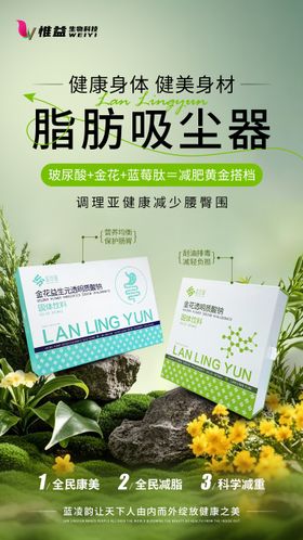 玻尿酸减肥产品海报