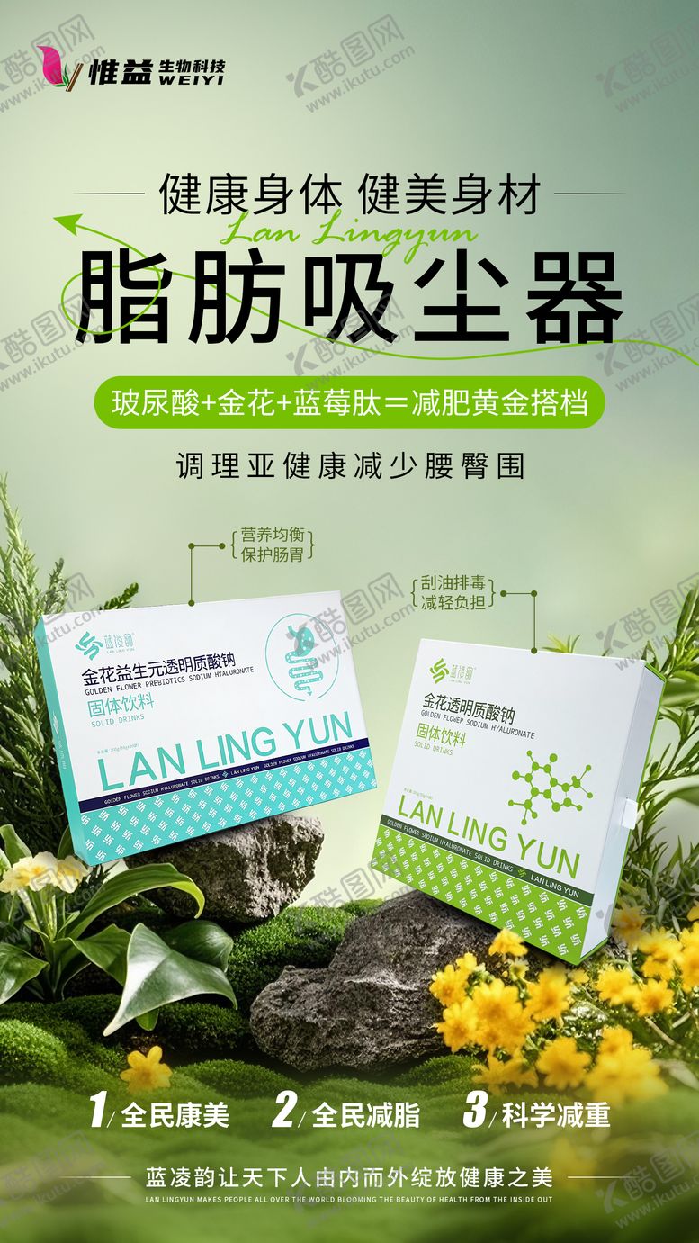 编号：12839711021956598285【酷图网】源文件下载-玻尿酸减肥产品海报