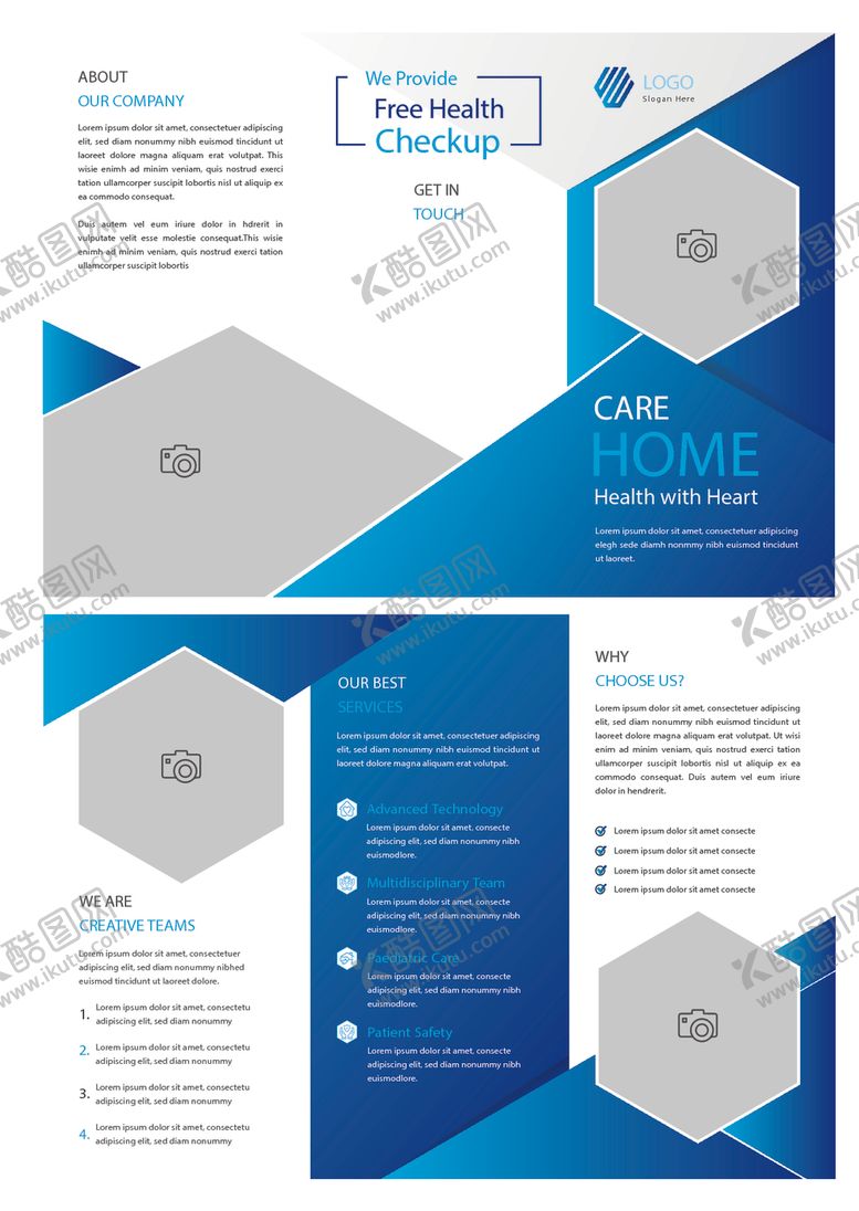 编号：52121204161228161557【酷图网】源文件下载-蓝色宣传册模板