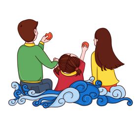 家人一同赏月