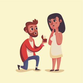 卡通人物求婚