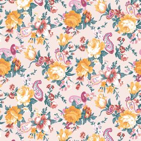 淡彩花卉纹理布料图案