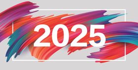 2025年彩色动感艺术背景