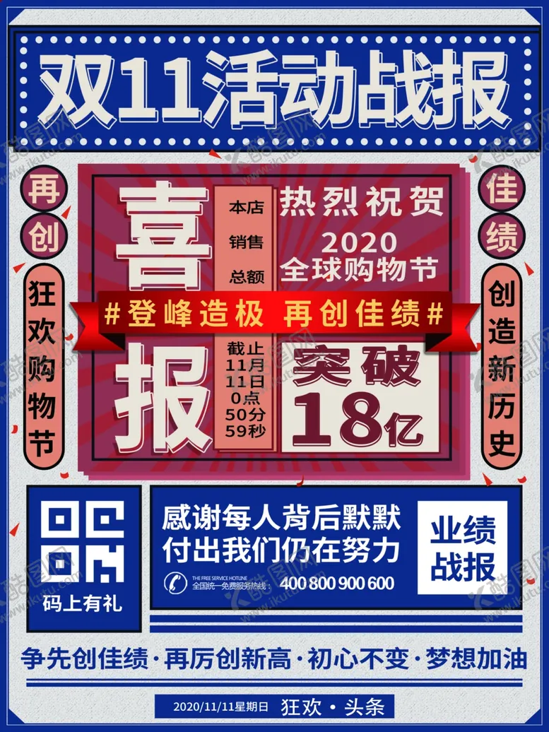 编号：73631004180212189948【酷图网】源文件下载-双11海报