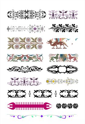 欧式花纹欧式边框欧式花边