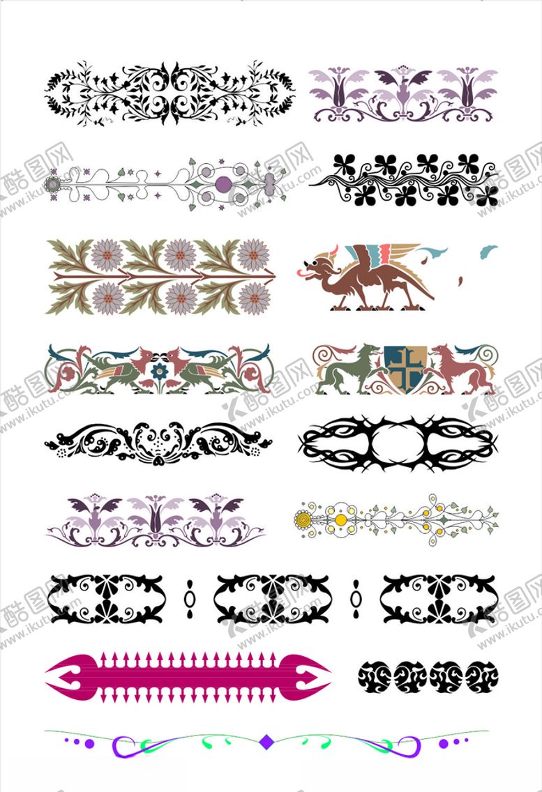 编号：15071211011711508683【酷图网】源文件下载-欧式花纹欧式边框欧式花边