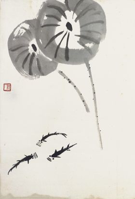 齐白石国画工笔山水风水山脉