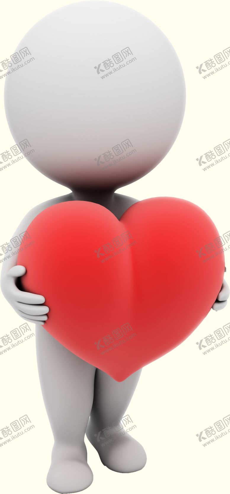 编号：22543907060658513059【酷图网】源文件下载-拿着爱心的小人