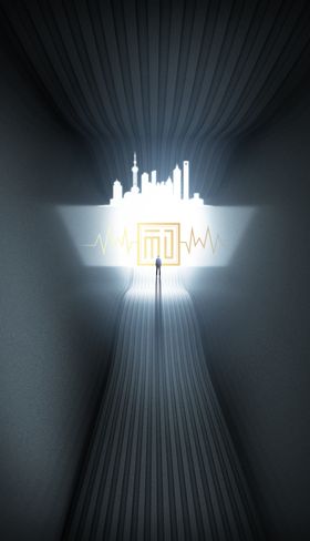 蓝色区域经理招聘海报房地产地产