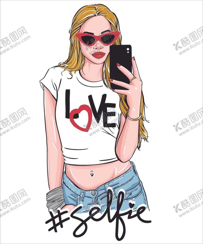 编号：57388609220148186029【酷图网】源文件下载-手绘美女图片