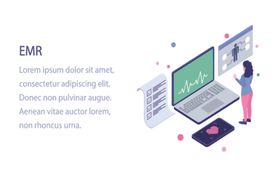 办公场景创意插画