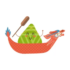 端午节海报活动插画粽飘香