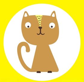卡通矢量下雪圣诞礼物橘猫